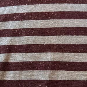 LOFT Rust & Beige Shimmer Stretch Turtle Neck. Medium.